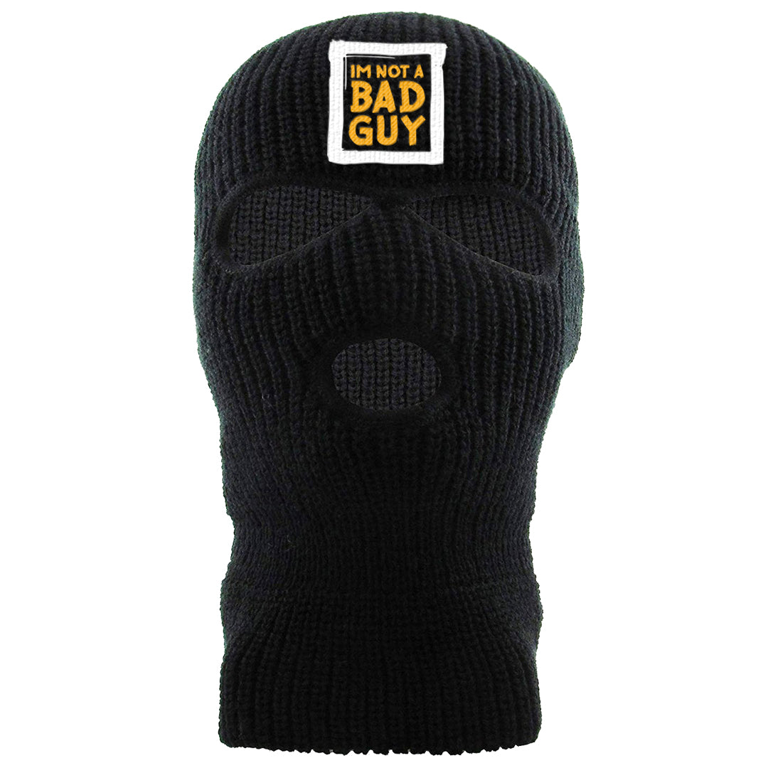 Flyease Yellow Ochre 1s Ski Mask | I'm Not A Bad Guy, Black