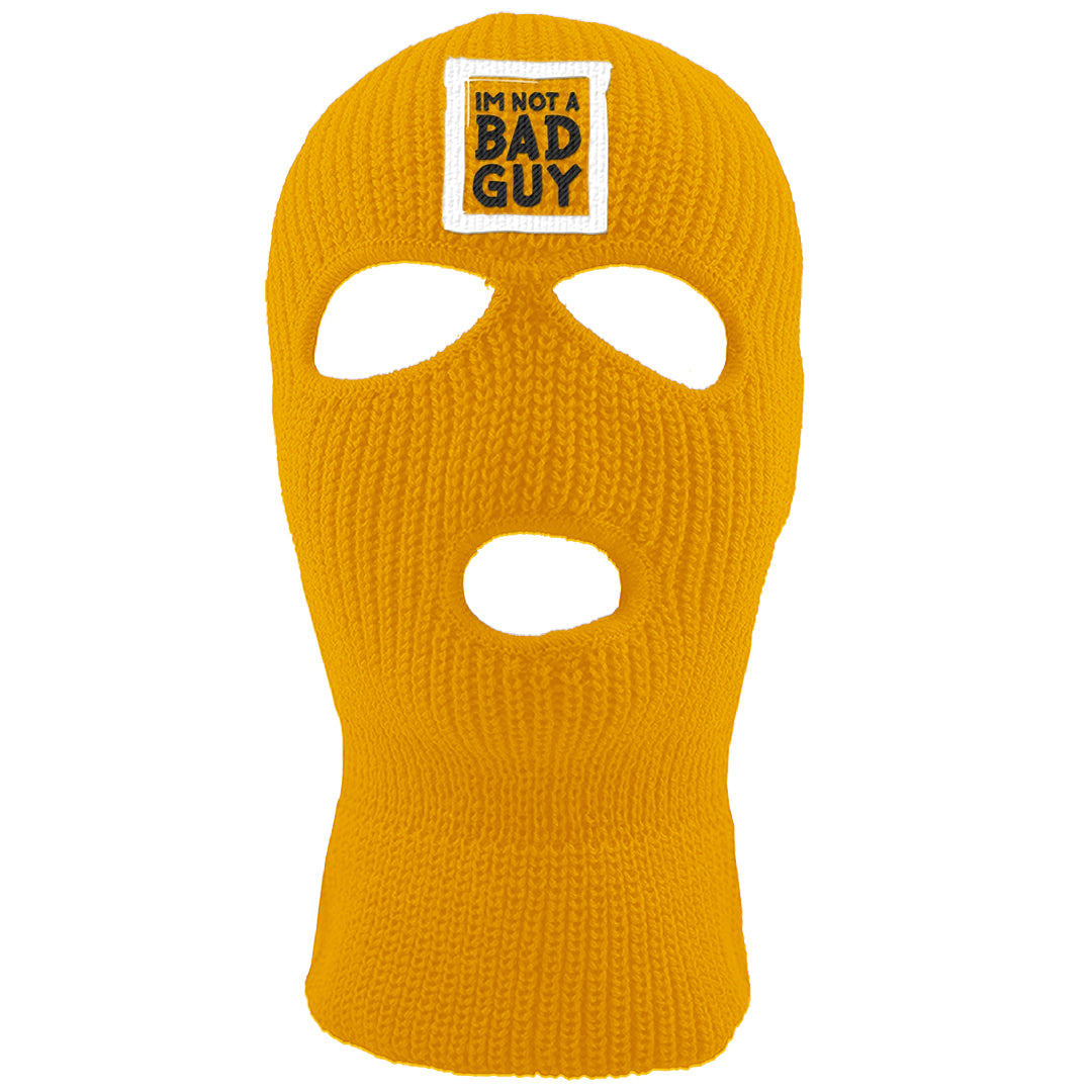 Flyease Yellow Ochre 1s Ski Mask | I'm Not A Bad Guy, Gold