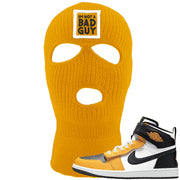 Flyease Yellow Ochre 1s Ski Mask | I'm Not A Bad Guy, Gold