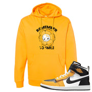 Flyease Yellow Ochre 1s Hoodie | Remember To Smile, Gold