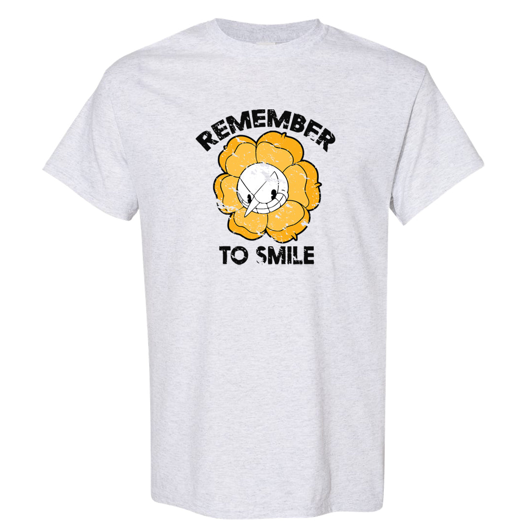 Flyease Yellow Ochre 1s T Shirt | Remember To Smile, Ash