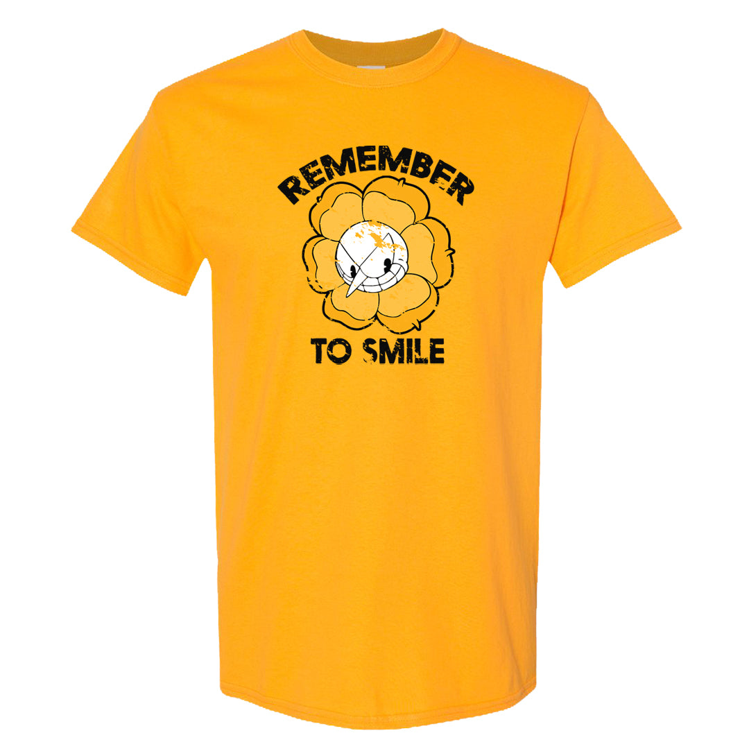 Flyease Yellow Ochre 1s T Shirt | Remember To Smile, Gold
