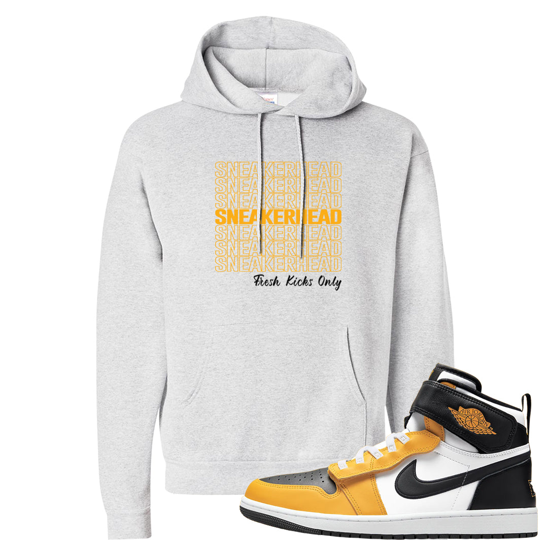 Flyease Yellow Ochre 1s Hoodie | Thank You Sneakers, Ash