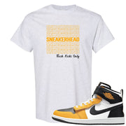 Flyease Yellow Ochre 1s T Shirt | Thank You Sneakers, Ash