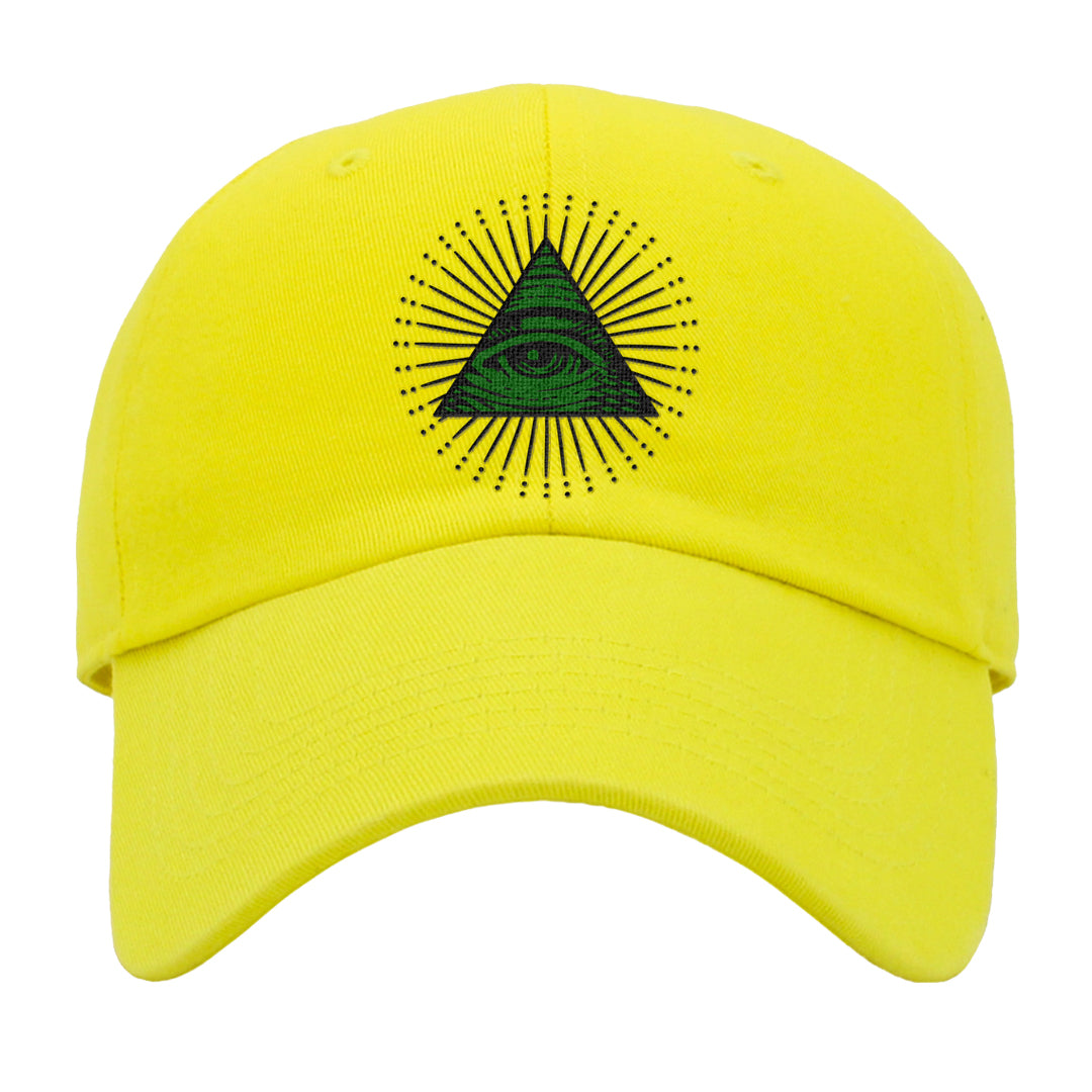Golf Change 1s Dad Hat | All Seeing Eye, Yellow