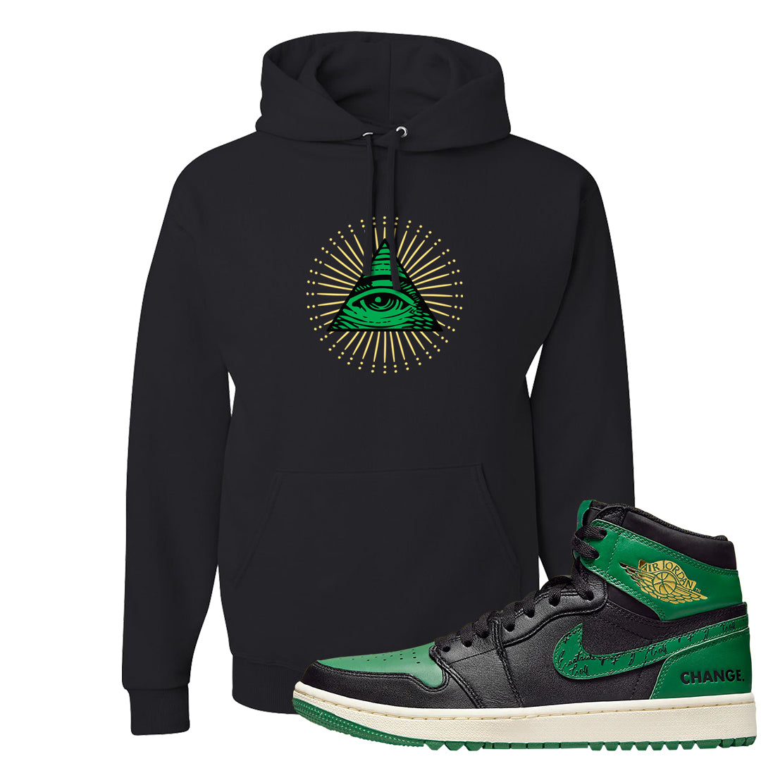 Golf Change 1s Hoodie | All Seeing Eye, Black