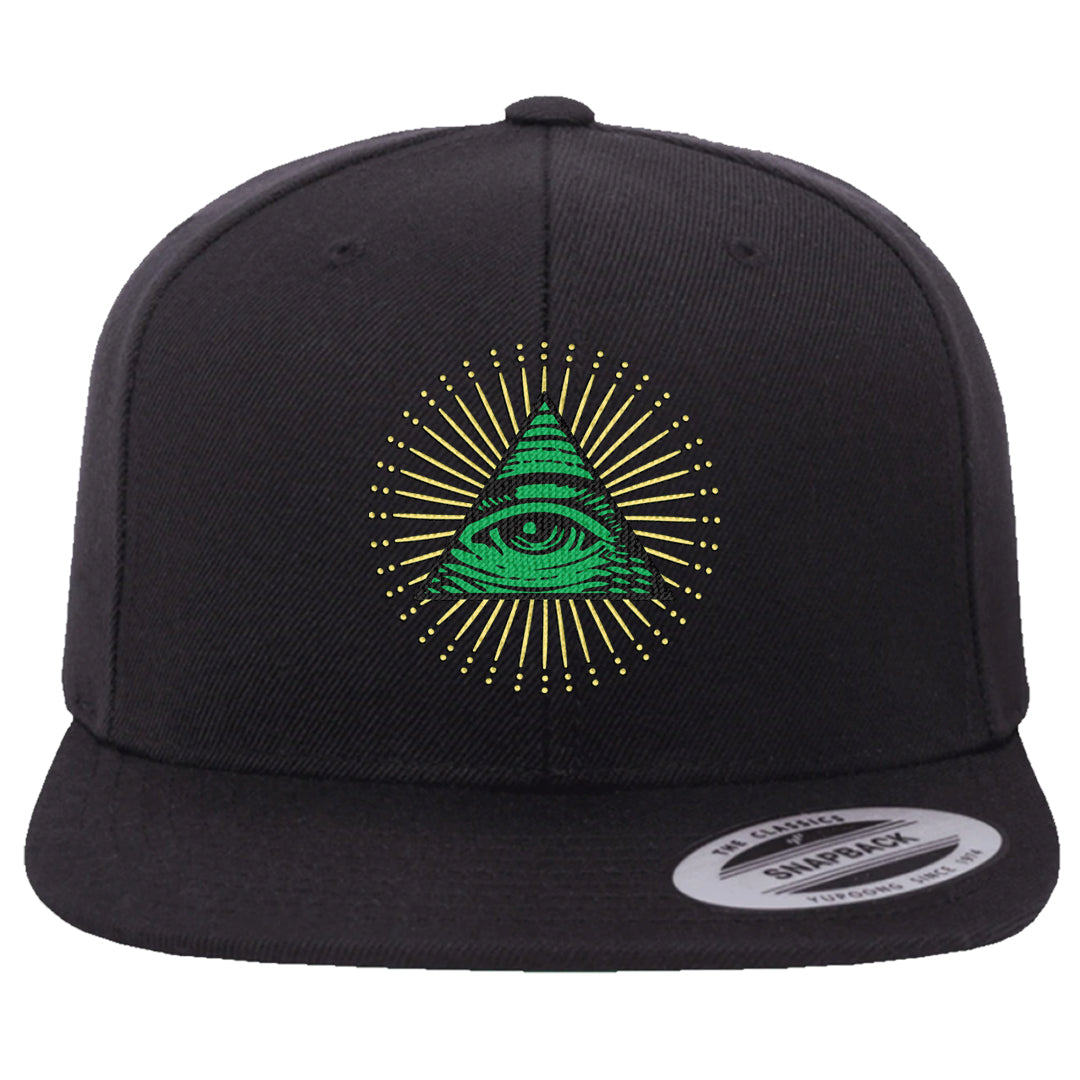 Golf Change 1s Snapback Hat | All Seeing Eye, Black