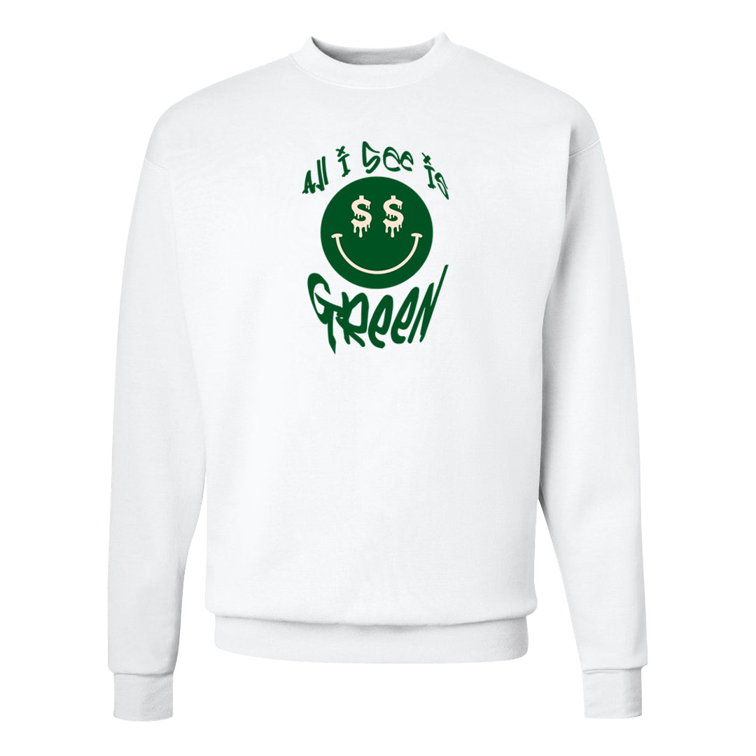 Golf Change 1s Crewneck Sweatshirt | All I See Is Green, White