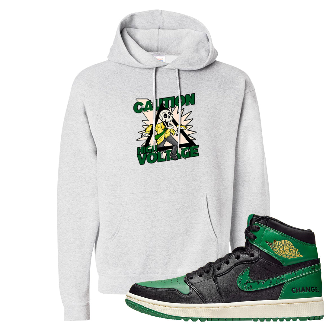 Golf Change 1s Hoodie | Caution High Voltage, Ash