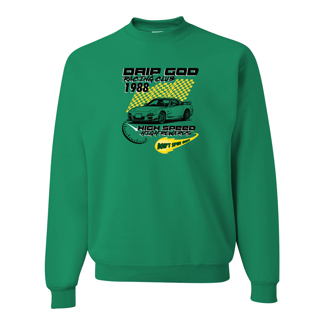 Golf Change 1s Crewneck Sweatshirt | Drip God Racing Club, Kelly