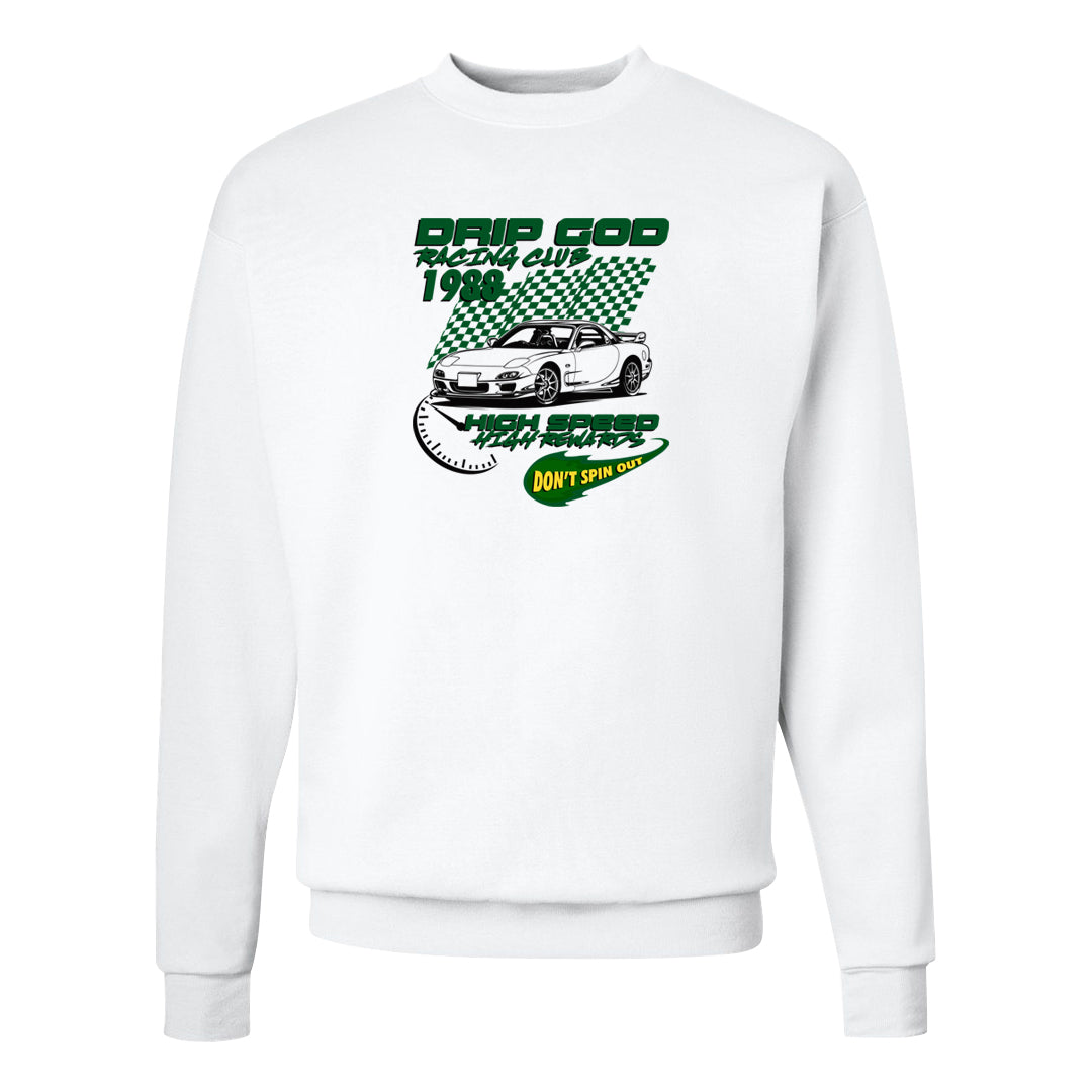 Golf Change 1s Crewneck Sweatshirt | Drip God Racing Club, White