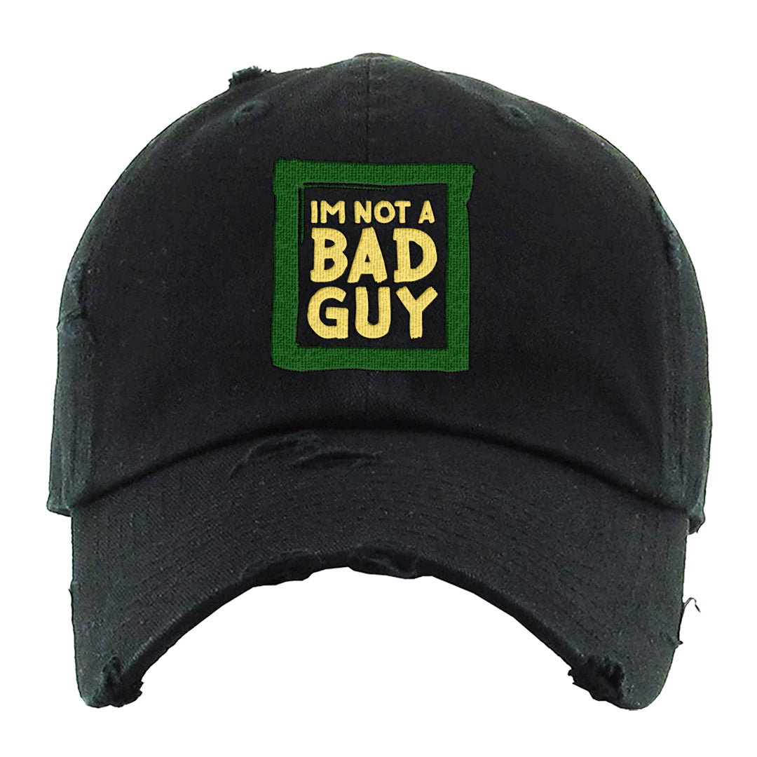 Golf Change 1s Distressed Dad Hat | I'm Not A Bad Guy, Black