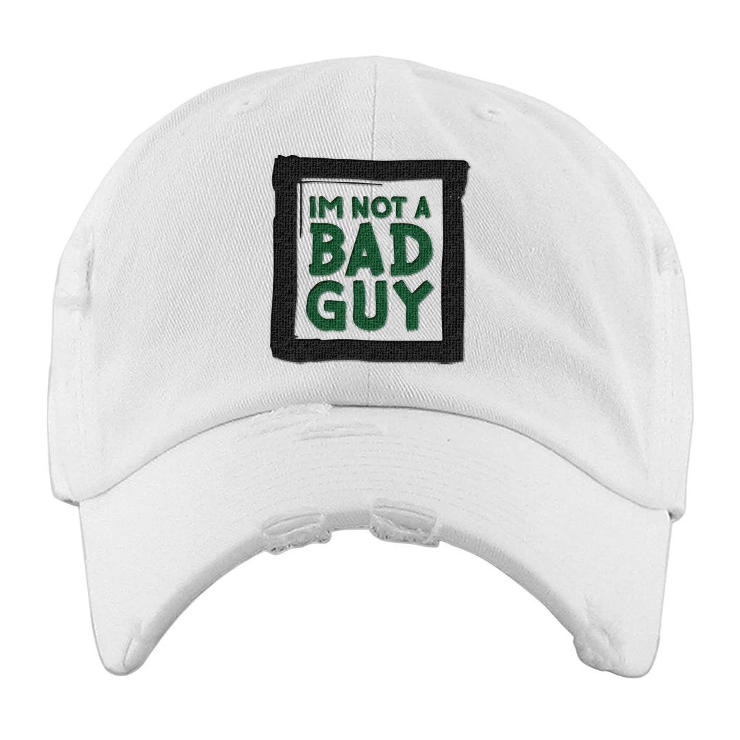 Golf Change 1s Distressed Dad Hat | I'm Not A Bad Guy, White