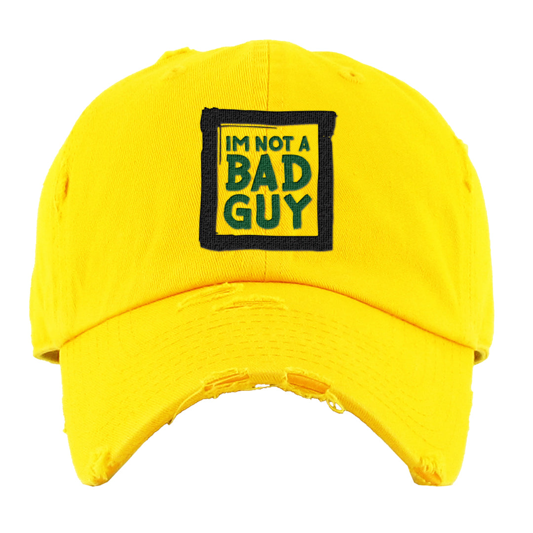 Golf Change 1s Distressed Dad Hat | I'm Not A Bad Guy, Yellow