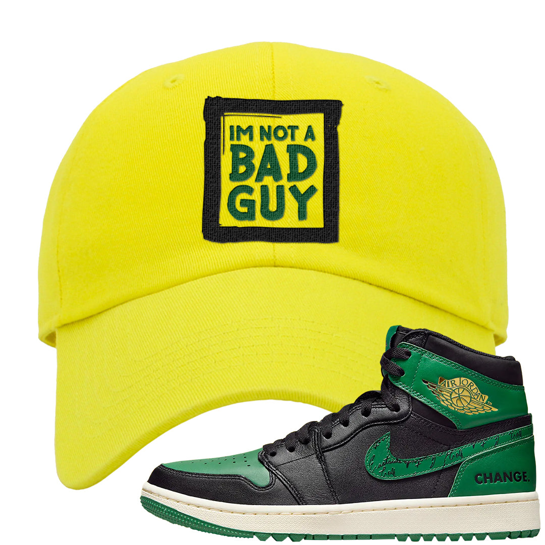 Golf Change 1s Dad Hat | I'm Not A Bad Guy, Yellow