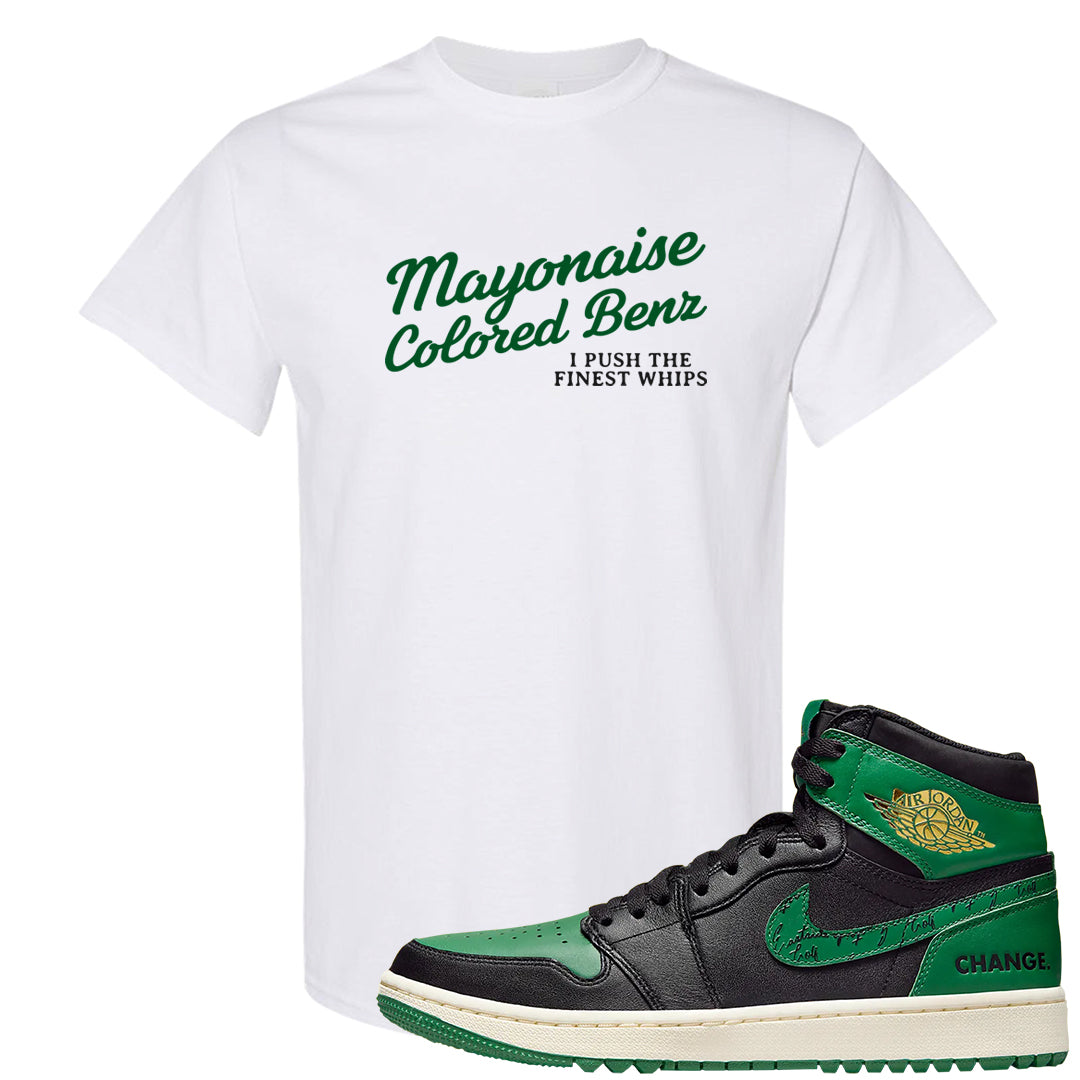 Golf Change 1s T Shirt | Mayonaise Colored Benz, White