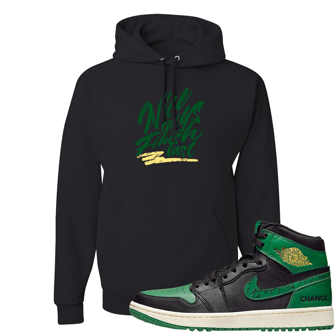 Golf Change 1s Hoodie | Nice Guys Finish Last, Black