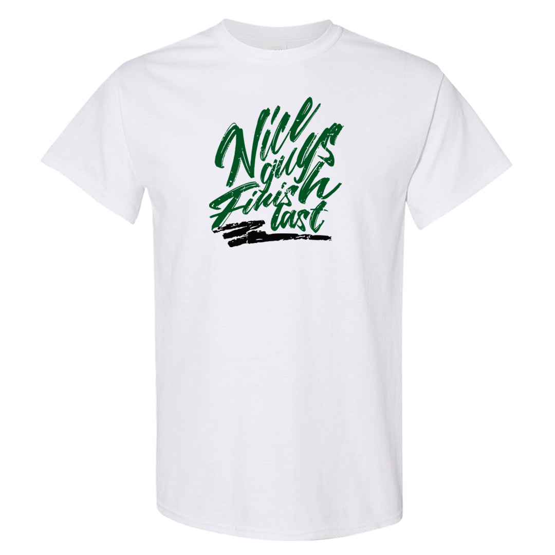 Golf Change 1s T Shirt | Nice Guys Finish Last, White