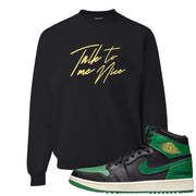 Golf Change 1s Crewneck Sweatshirt | Talk To Me Nice, Black