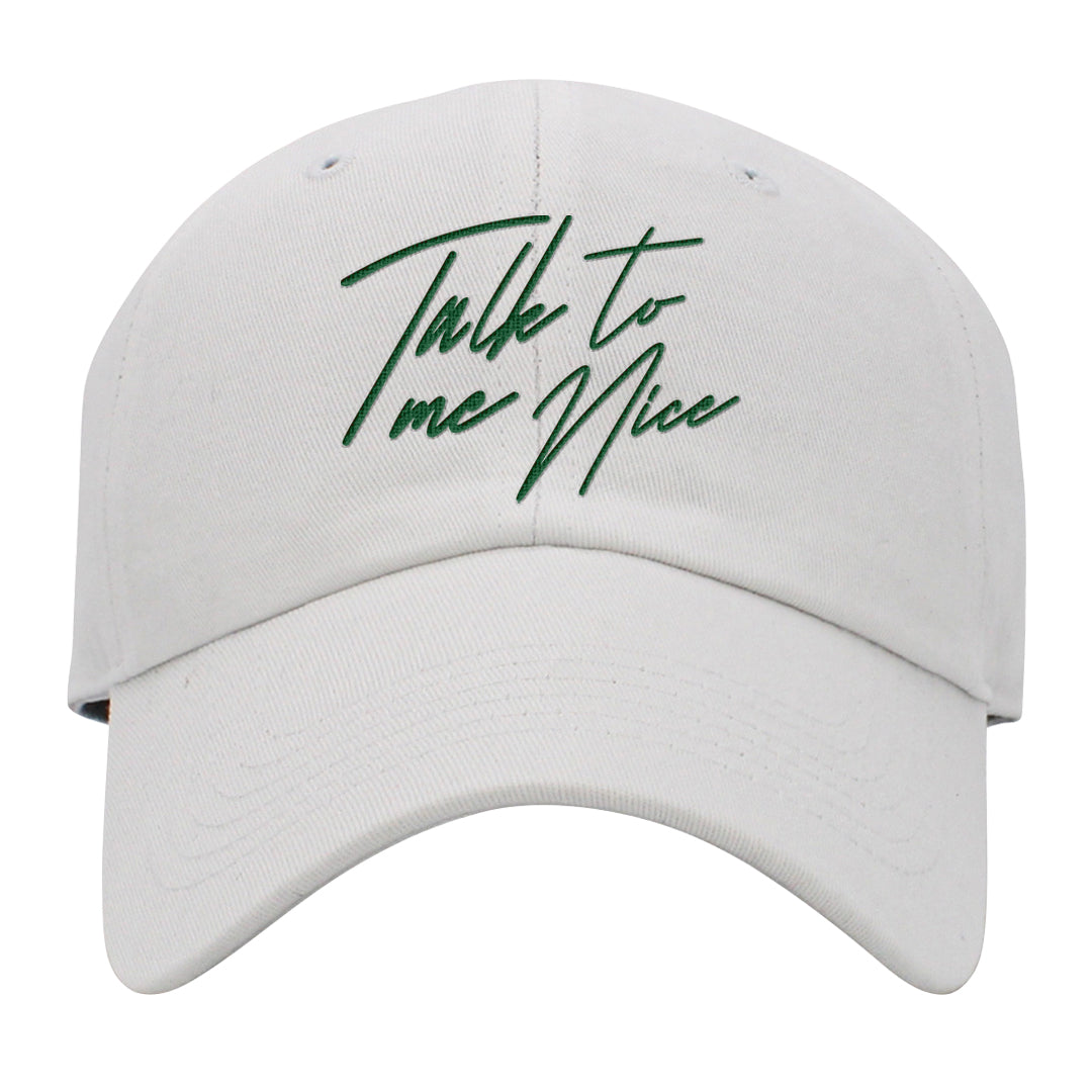 Golf Change 1s Dad Hat | Talk To Me Nice, White