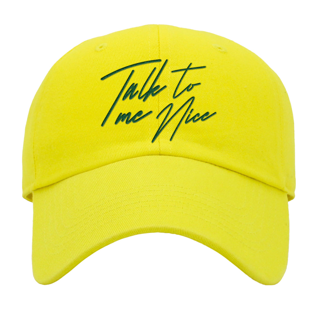 Golf Change 1s Dad Hat | Talk To Me Nice, Yellow