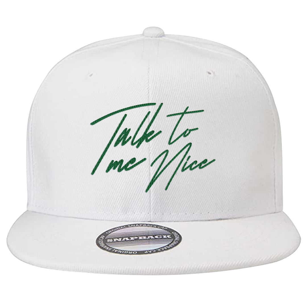 Golf Change 1s Snapback Hat | Talk To Me Nice, White