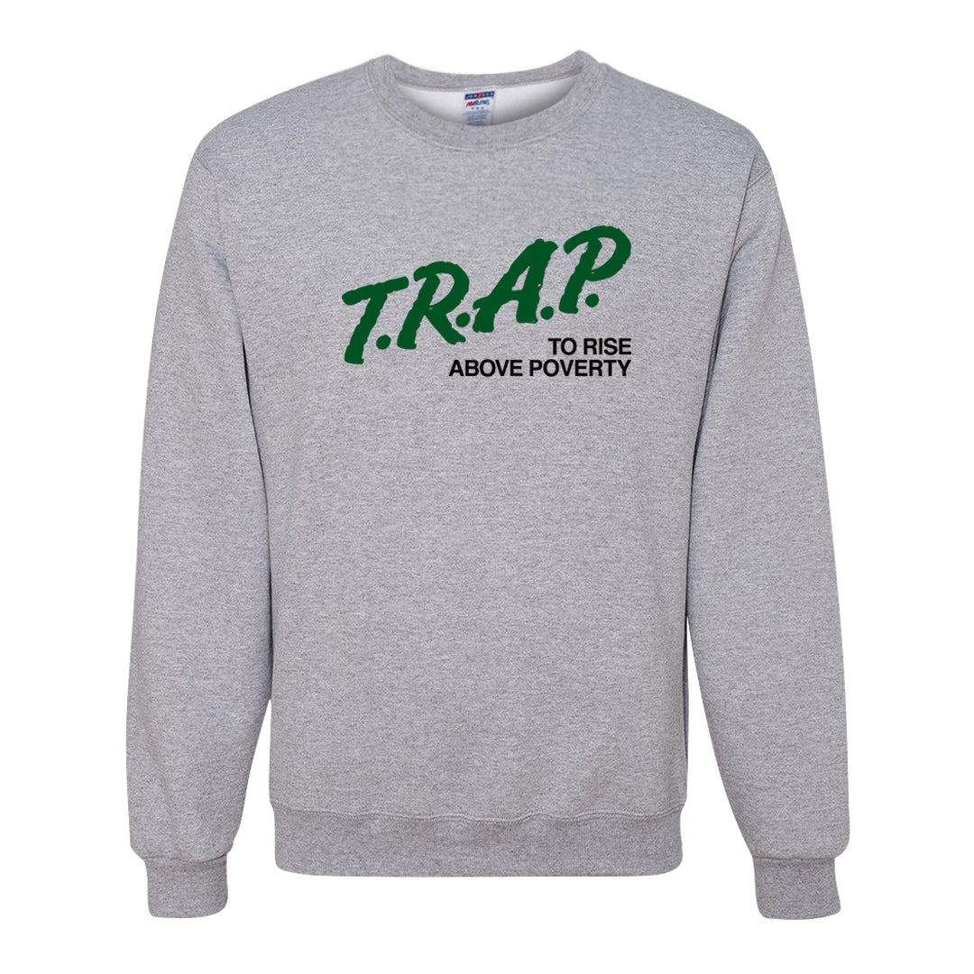 Golf Change 1s Crewneck Sweatshirt | Trap To Rise Above Poverty, Ash