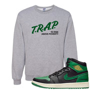 Golf Change 1s Crewneck Sweatshirt | Trap To Rise Above Poverty, Ash