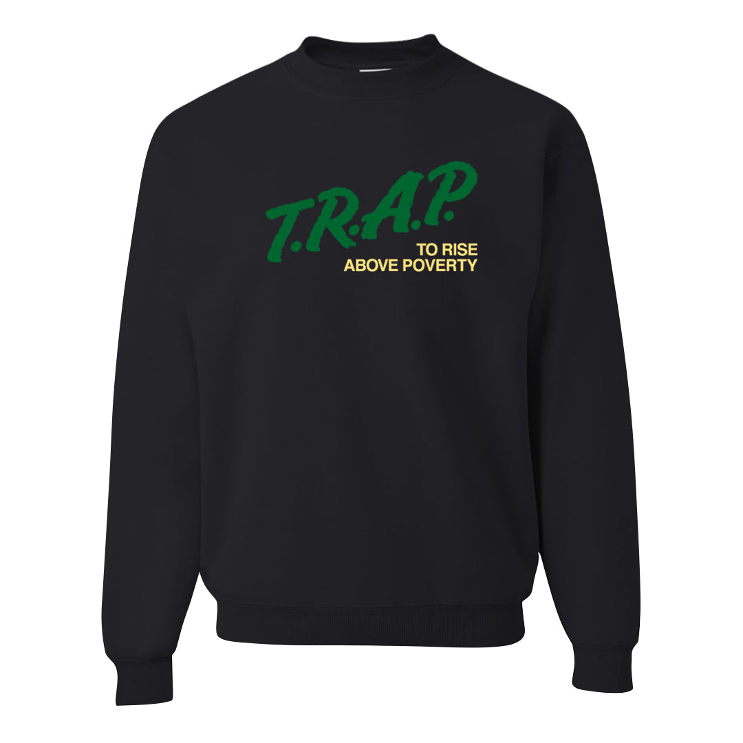 Golf Change 1s Crewneck Sweatshirt | Trap To Rise Above Poverty, Black