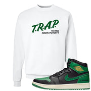 Golf Change 1s Crewneck Sweatshirt | Trap To Rise Above Poverty, White