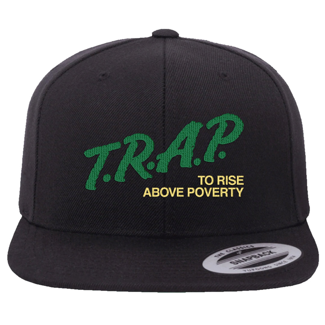 Golf Change 1s Snapback Hat | Trap To Rise Above Poverty, Black