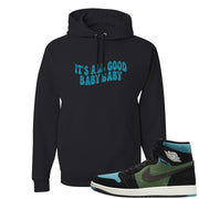 Element Black Olive High 1s Hoodie | All Good Baby, Black