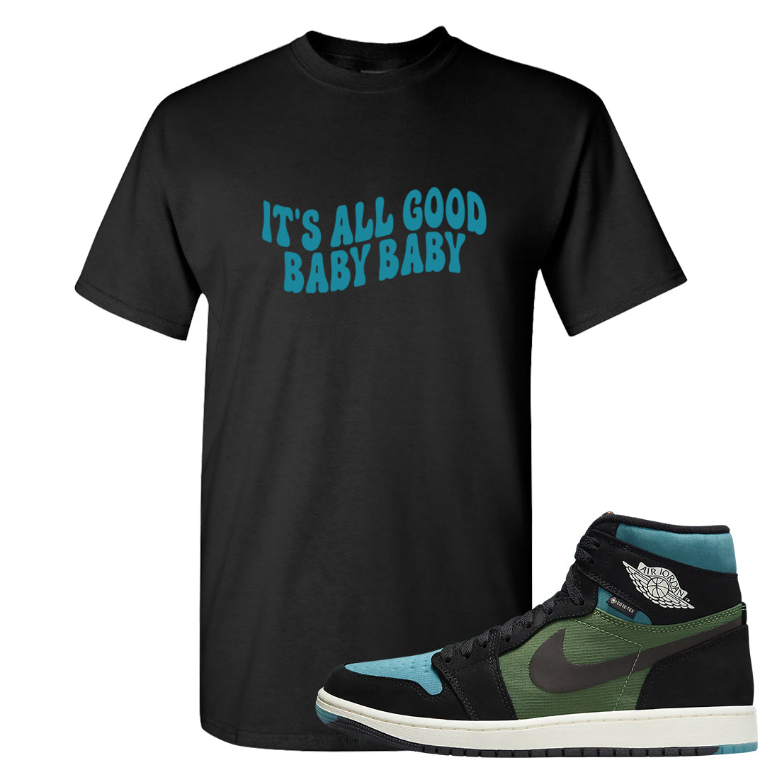 Element Black Olive High 1s T Shirt | All Good Baby, Black