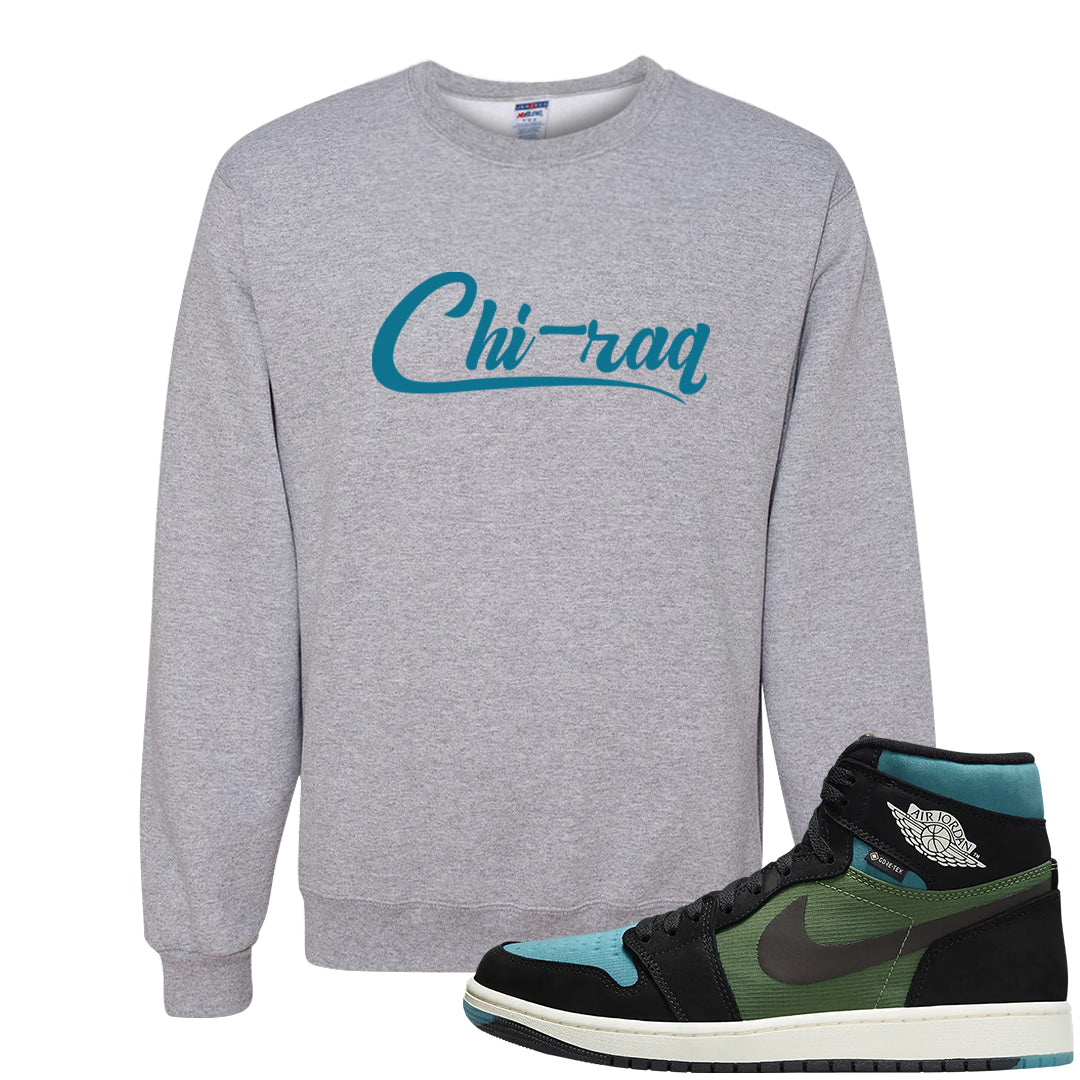 Element Black Olive High 1s Crewneck Sweatshirt | Chiraq, Ash