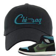 Element Black Olive High 1s Dad Hat | Chiraq, Black