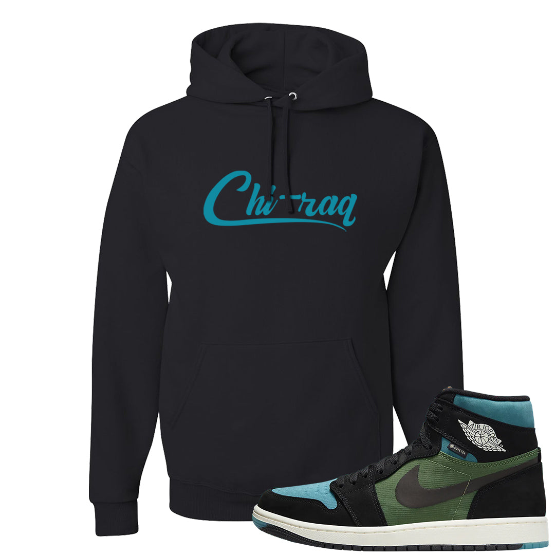 Element Black Olive High 1s Hoodie | Chiraq, Black