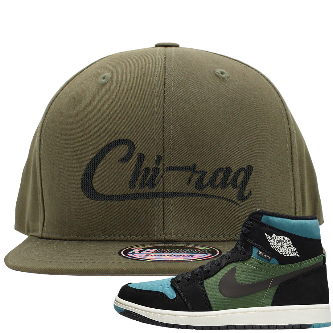 Element Black Olive High 1s Snapback Hat | Chiraq, Olive