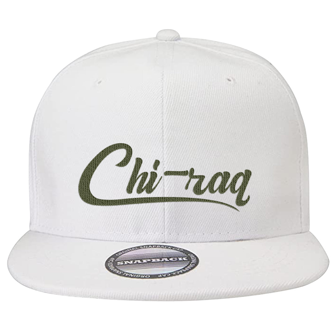 Element Black Olive High 1s Snapback Hat | Chiraq, White