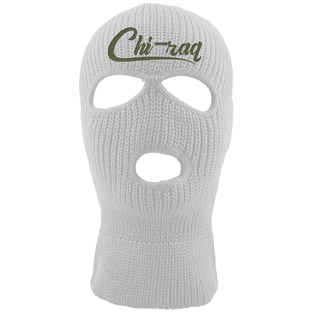 Element Black Olive High 1s Ski Mask | Chiraq, White