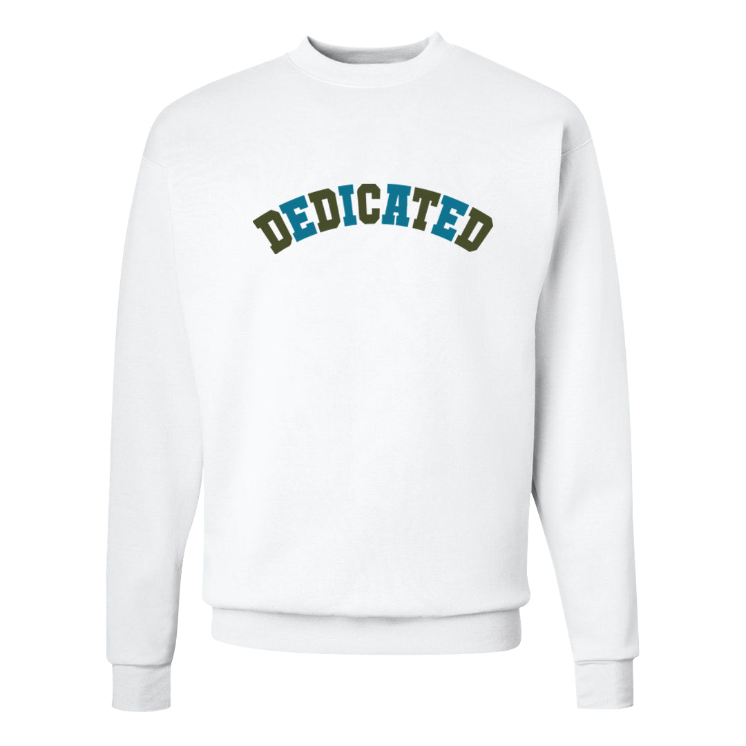Element Black Olive High 1s Crewneck Sweatshirt | Dedicated, White
