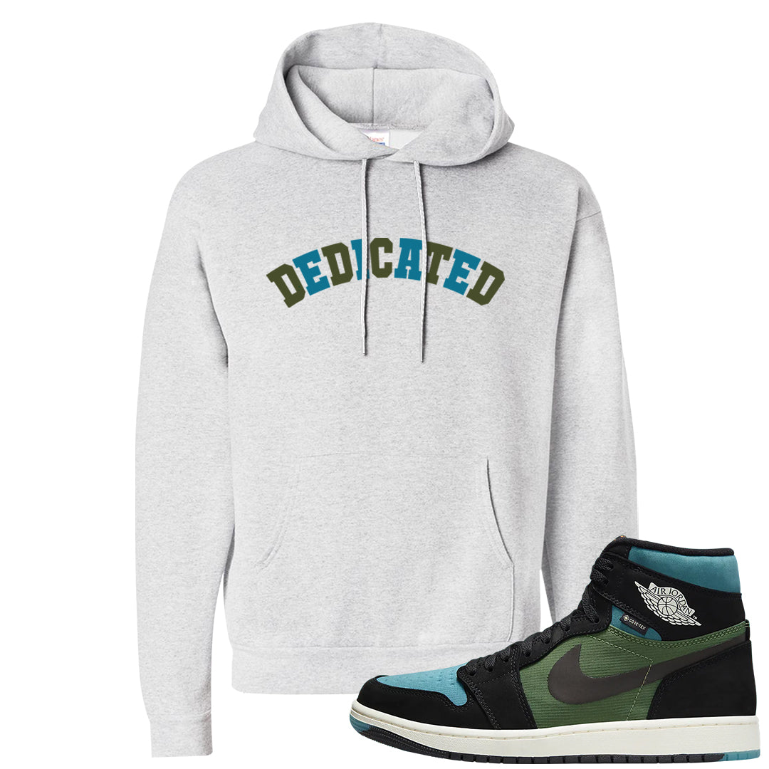 Element Black Olive High 1s Hoodie | Dedicated, Ash