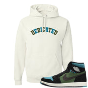 Element Black Olive High 1s Hoodie | Dedicated, White