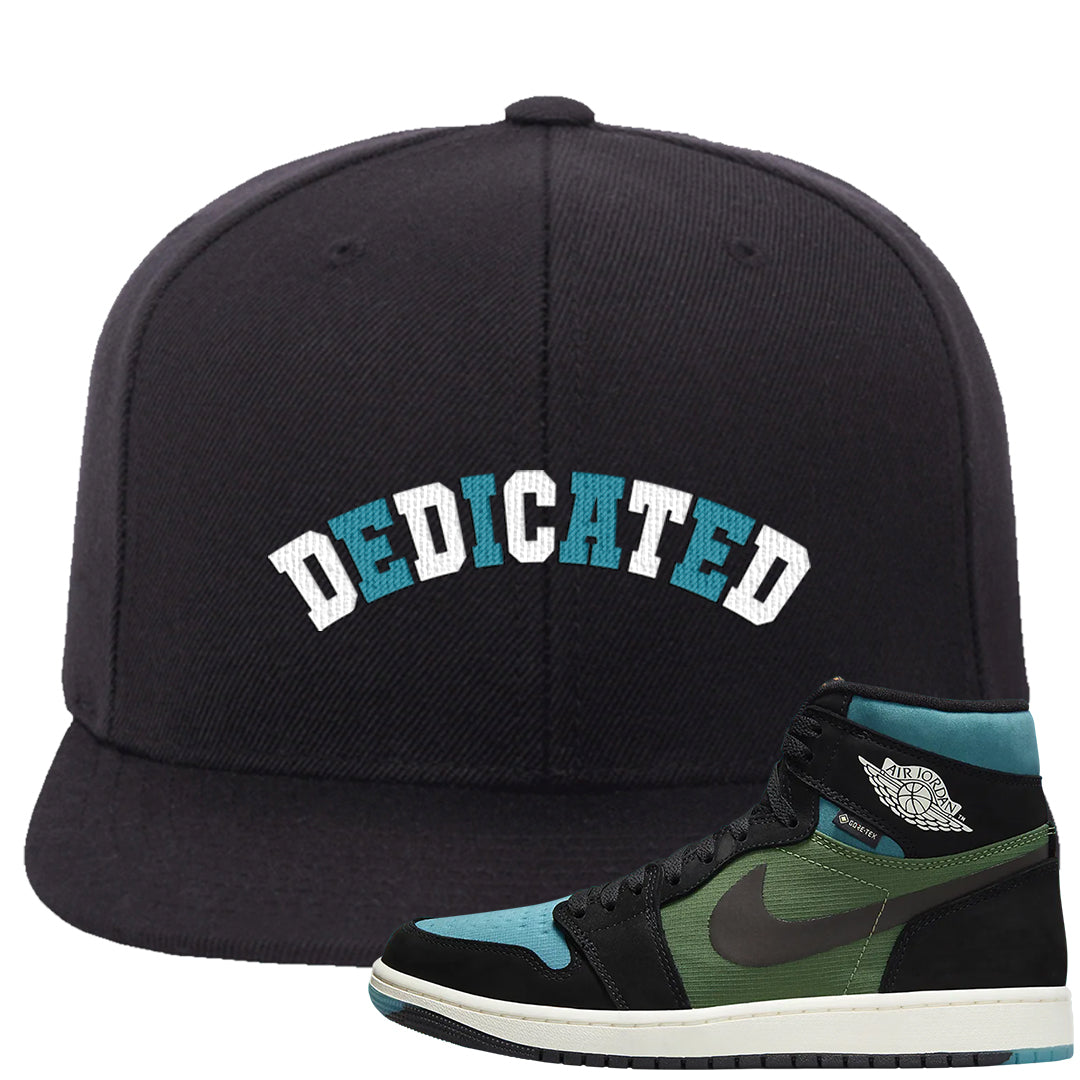 Element Black Olive High 1s Snapback Hat | Dedicated, Black