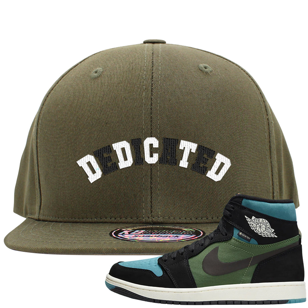 Element Black Olive High 1s Snapback Hat | Dedicated, Olive