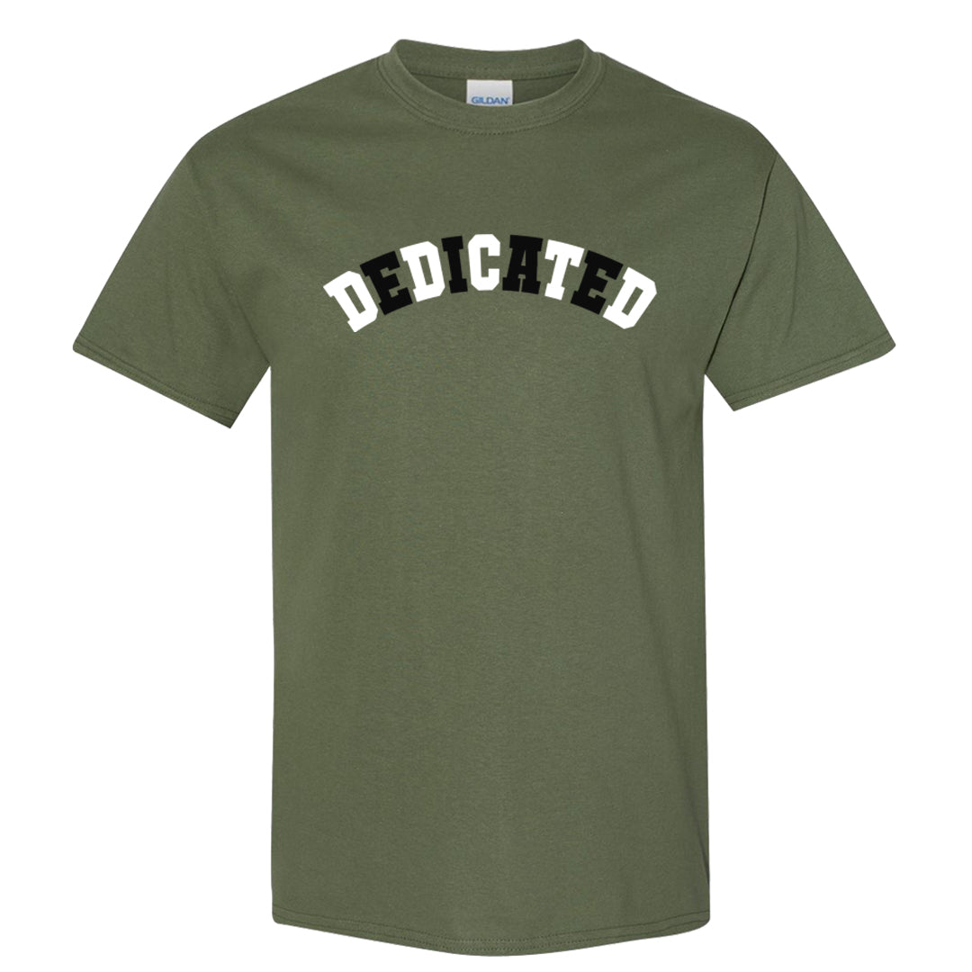Element Black Olive High 1s T Shirt | Dedicated, Military Green