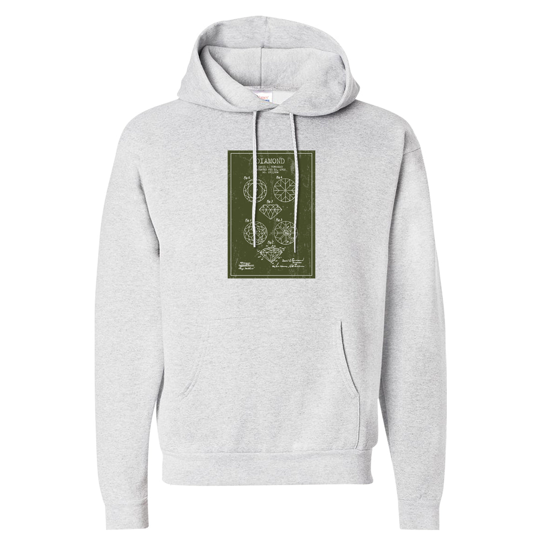 Element Black Olive High 1s Hoodie | Diamond Patent Sketch, Ash