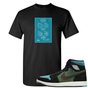 Element Black Olive High 1s T Shirt | Diamond Patent Sketch, Black