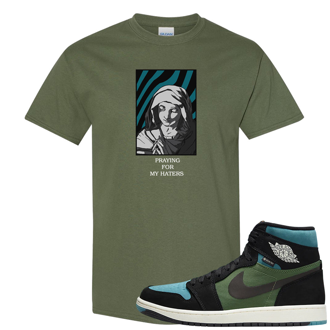 Element Black Olive High 1s T Shirt | God Told Me, Military Green