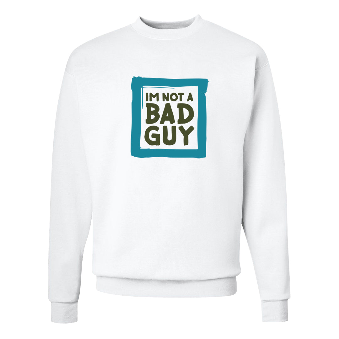 Element Black Olive High 1s Crewneck Sweatshirt | I'm Not A Bad Guy, White
