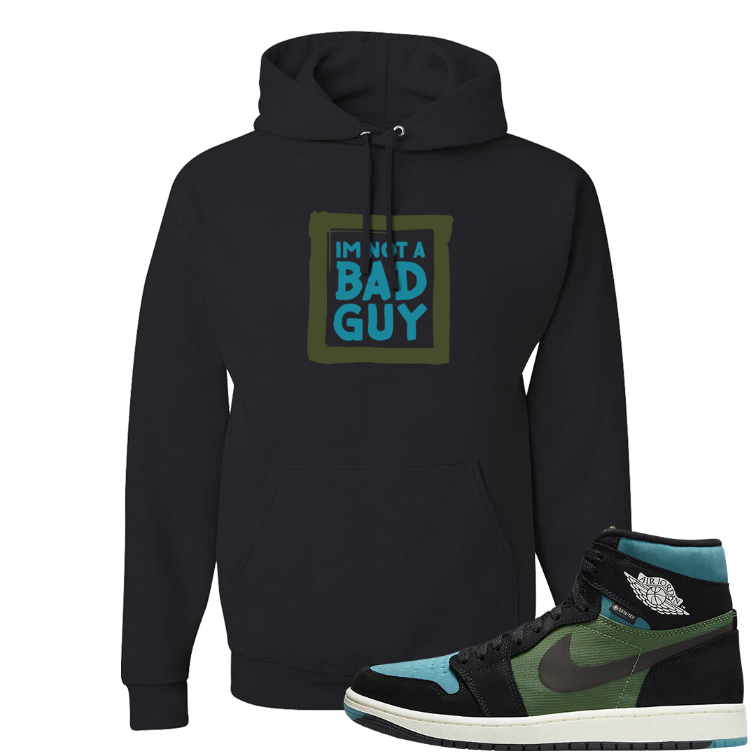 Element Black Olive High 1s Hoodie | I'm Not A Bad Guy, Black